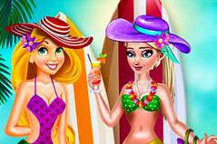 Модные Принцессы - Elsa аnd Rapunzel Swimsuits Fashion
